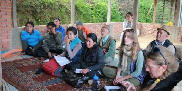 Students in the field